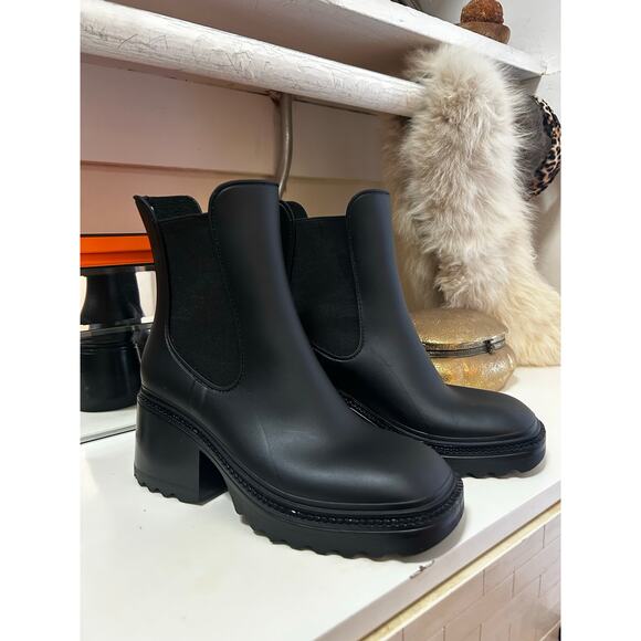 Circus NY by Sam Edelman Katiana Rain Boots – Chunky Chelsea Waterproof Lug Sole - Picture 3 of 12